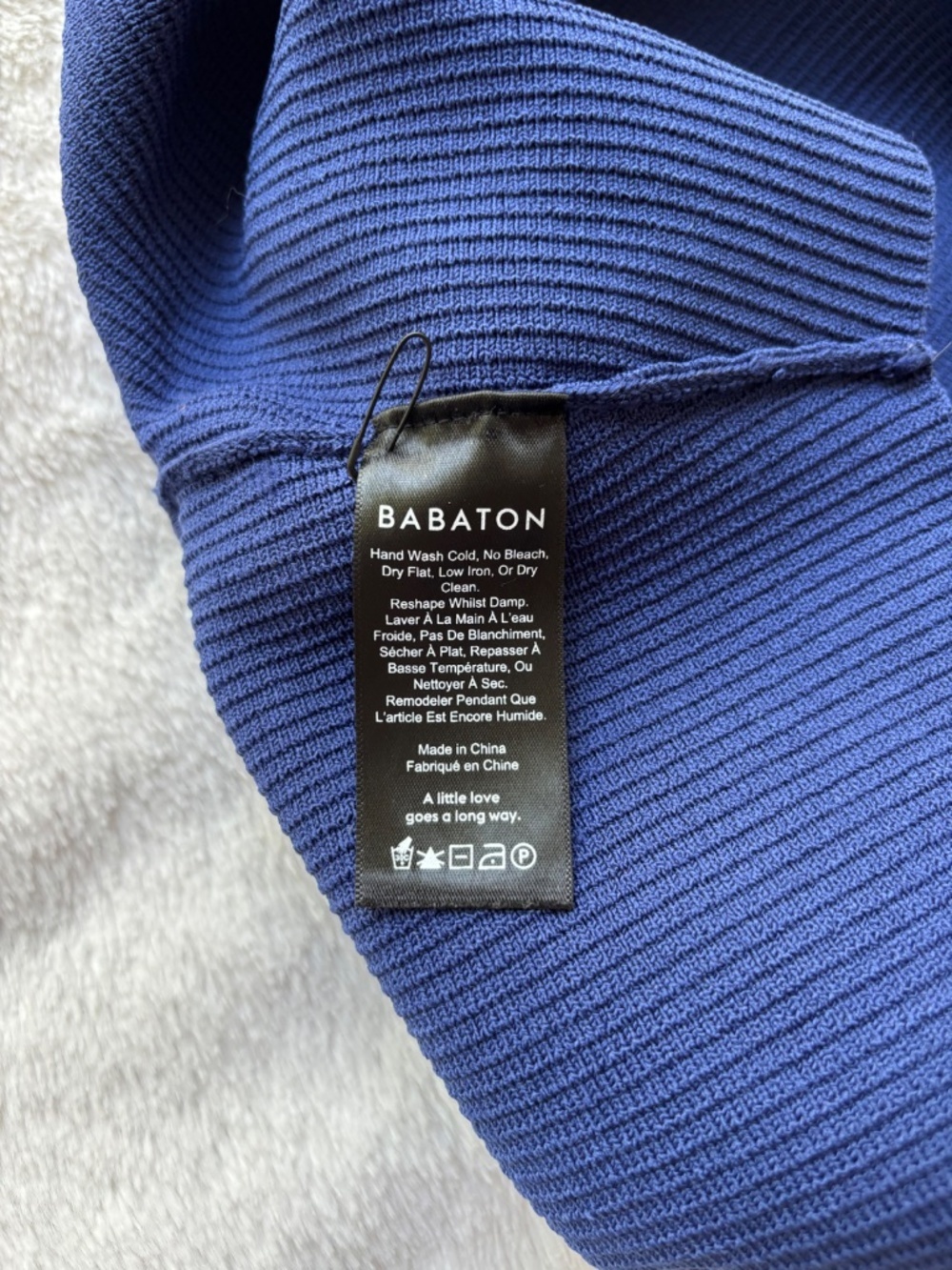 Babaton Navy Ribbed Square-Neck Tank - Picture 7 of 12